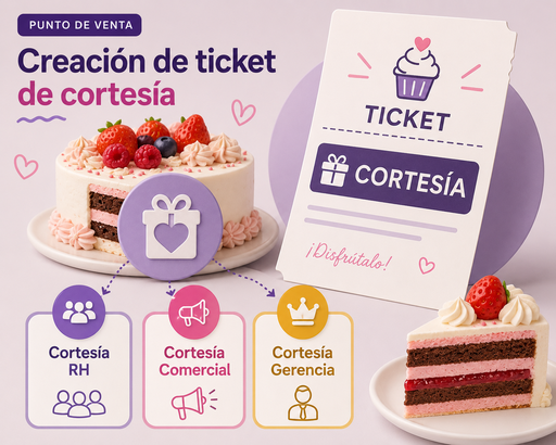 Creación de Ticket con Cortesía