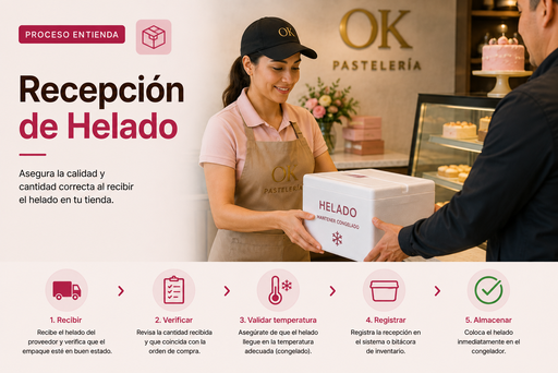 Recepción de Helado